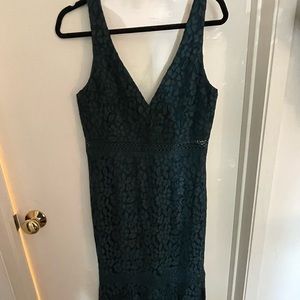 Beautiful navy lace midi dress